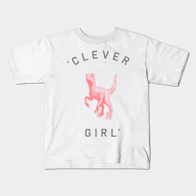 Clever Girl Kids T-Shirt by speakerine